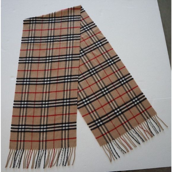 Burberry London Women's Bright Cobalt Classic Check Cashmere Scarf - Picture 5 of 8